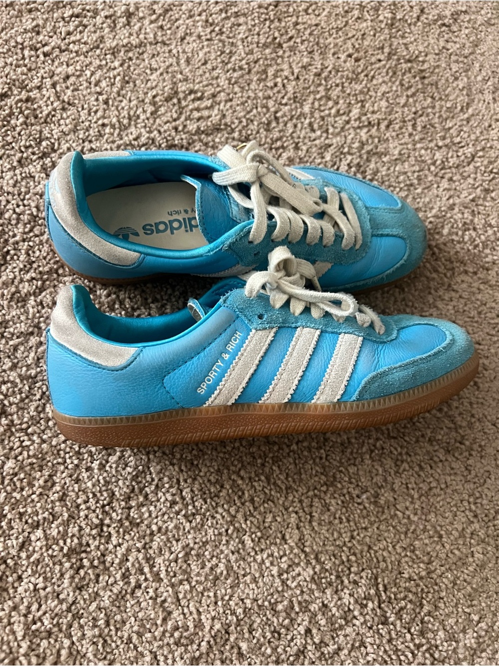Adidas Sporty & Rich Blue Athletic Sneakers